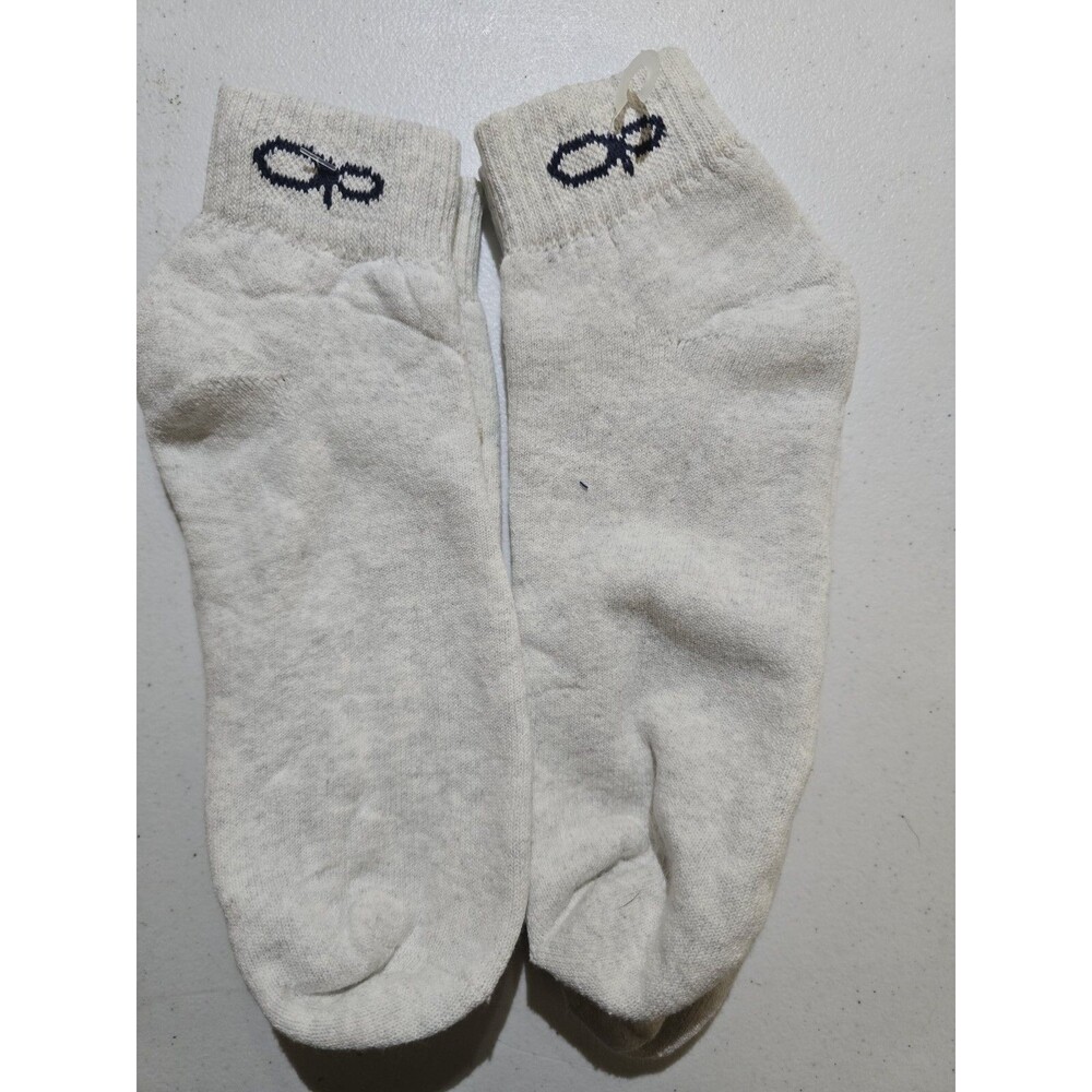 Vintage NWOT OP Ocean Pacific Sport Socks Ankle Golf Running 10-13 White 2pr